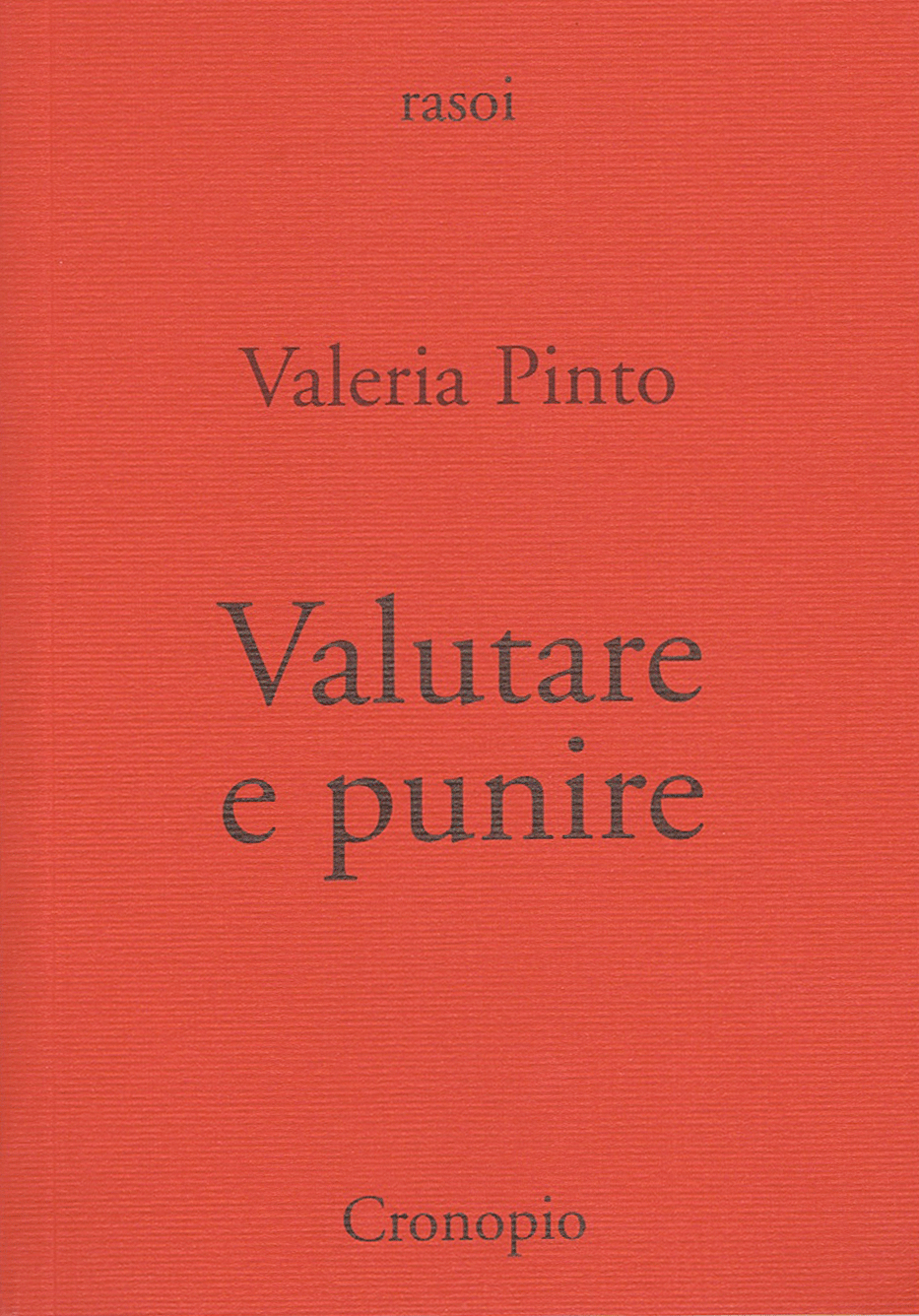 Valeria Pinto, Valutare e punire